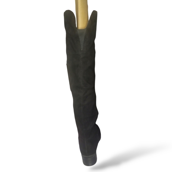 EXPRESS Over The Knee Faux Suede Boots - Black | Size 7 - Picture 12 of 16